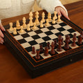 Jeu d'échecs magnétique à tiroir 38 cm, partie installée