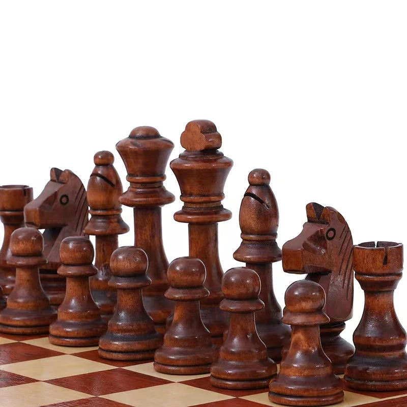 Grandes pièces d'échecs Staunton en bois, roi de 11 cm
